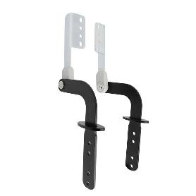 RESORTE 90-180º CROMO/NEGRO MATE CON EMBELLECEDORES ACABADO NEGRO MATE