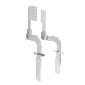 RESORTE 90-180º CROMO/NEGRO MATE CON EMBELLECEDORES ACABADO CROMO