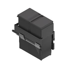 CUBO DE BASURA EXTRAÍBLE PARA RECICLAR. ECOLÓGICO. MODELO GILA MODULO MODULO 300 CAPACIDAD GILA 1X40L