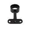SOPORTE TUBO RED.REGUL Ø25 CENTRAL NEGRO REGULABLE 80-110MM NEGRO MATE