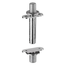 KIT PIVOTANTE OCULTO VAI-VEN JNF SATINADO PUERTA 35-50MM 65KG IN.05.208