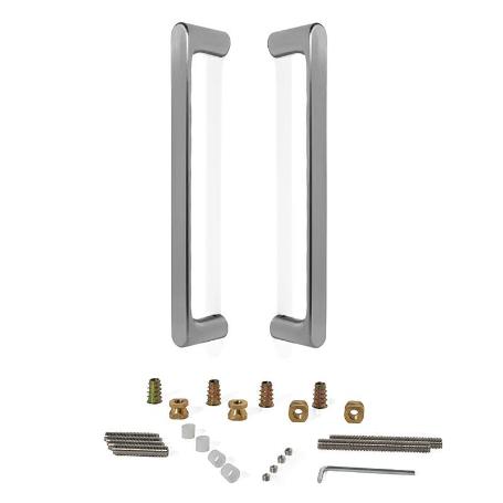 MANILLON JNF ORGANIC 250MM NIQUEL SATINADO/NEGRO ACABADO NÍQUEL SATINAD