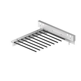 PANTALONERO EXTRAÍBLE CHIC 9 PERCHAS SUJECIÓN LATERAL GRIS/PLATA MATE ACABADO GRIS METAL