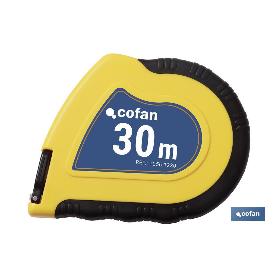 CINTA MÉTRICA ACERO RECUBR. NYLON  30 MTS