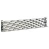 REJILLA DE VENTILACION PARA HORNO. MATERIAL ALUMINIO. ACABADO CROMO MATE. PARA MUEBLE DE 900 MM