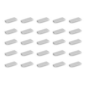 EMUCA LOTE DE 25 TIRADORES PARA MUEBLE PICANYA, L45MM, INTEREJE 32MM, ALUMINIO, ANODIZADO MATE