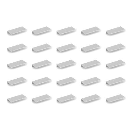 EMUCA LOTE DE 25 TIRADORES PARA MUEBLE PICANYA, L45MM, INTEREJE 32MM, ALUMINIO, ANODIZADO MATE