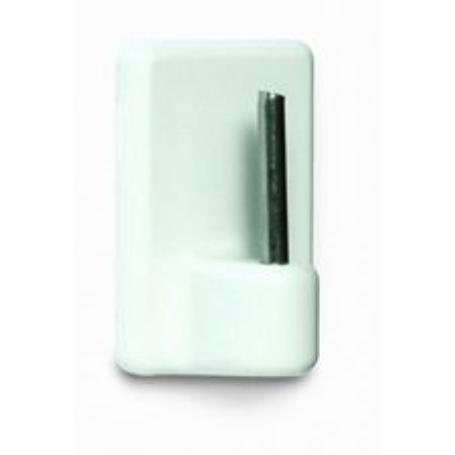 BRINOX PERCHA VISILLO ADHES.PLAST+INOX-BLANCO BLIS-4 UND B50060B