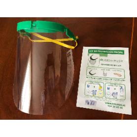 KIT DE PROTECCION FACIAL 2 PANTALLAS+DIADEMA+2 GOMAS