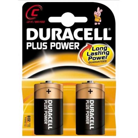 DURACELL ALCALINA 2 PILAS C  ( LR 14 ) K2  PLUS