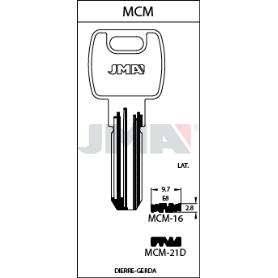 LLAVES JMA SEGURIDAD LATON MOD MCM-16E8 (CAJA 10 UNIDADES)