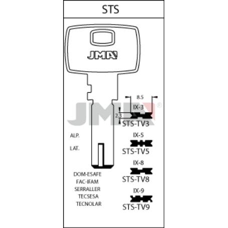 LLAVES JMA SEGURIDAD ALPACA MOD STS-TV5