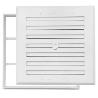 REJILLA CON PERSIANA Y MARCO PLASTICO 17X17 BLANCO