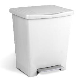 CUBO PEDAL 25L MILLENIUM TA-TAY ACABADOS BLANZO, AZUL, LIMA, ROJO COLOR CUBO BLANCO