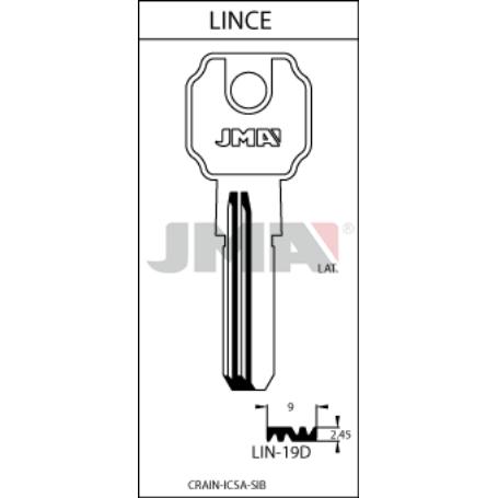 LLAVES JMA PROM. 25 LLAVES+5 GRATIS SEGURIDAD LATON MOD LIN-19D