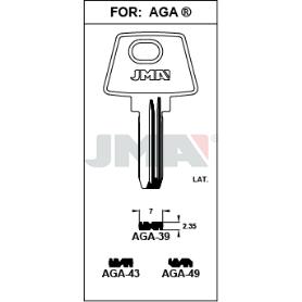 LLAVES JMA SEGURIDAD LATON MOD AGA-49