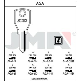 LLAVES JMA TIPO B MOD AGA- 6I (CAJA 50 UNIDADES)