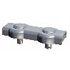 AVL SUJETACABLES PLANO DOBLE  5  CINCADO 70000319 (CAJA 25 UNIDADES)