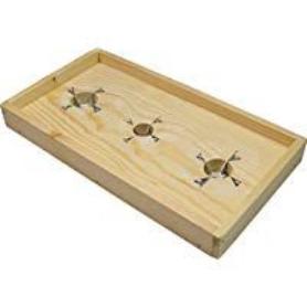 TABLA RAJAR ACEITUNAS 3 AGUJEROS 330X170 MM+CUCHILLAS INOX 20980