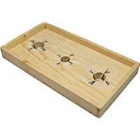 TABLA RAJAR ACEITUNAS 3 AGUJEROS 330X170 MM+CUCHILLAS INOX 20980