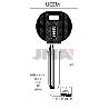 LLAVES JMA SEGURIDAD ALPACA PLASTICO NEGRO MOD UCEM-8D.P