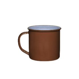 LA ESTRELLA POTE10 CM PORCELANA ESMALTADA TEJA 160910 (CAJA 12 UNIDADES)