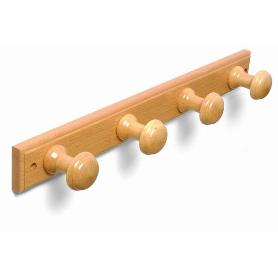 PERCHA MADERA 5 POMOS