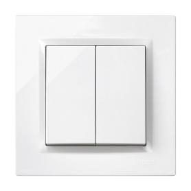 SIMON DOBLE CONMUTADOR BLANCO SERIE 10 F1090397030