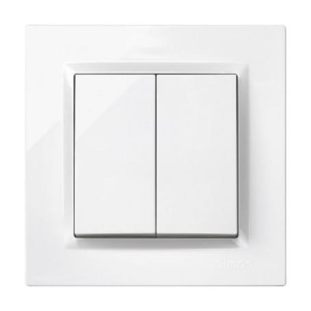 SIMON DOBLE CONMUTADOR BLANCO SERIE 10 F1090397030