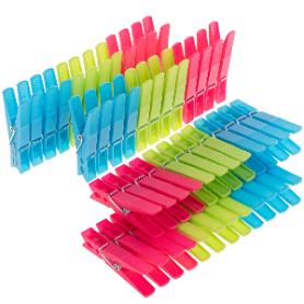 MENAJE METALTEX PAQUETE 24 PINZAS PLASTI.ROPA QUICKBOX 405115-95