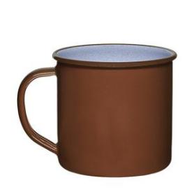 LA ESTRELLA POTE  8 CM PORCELANA ESMALTADA TEJA 160908 (CAJA 12 UNIDADES)