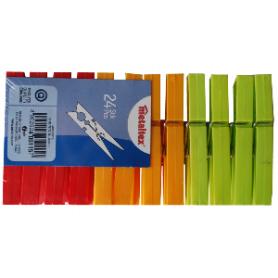 MENAJE METALTEX PAQUETE 24 PINZAS MADERA ROPA QUICKBOX 405130-95