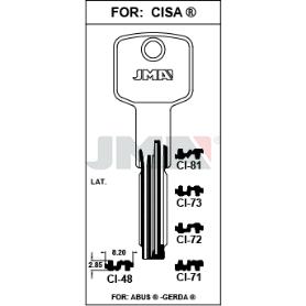 LLAVES JMA SEGURIDAD LATON MOD CI-48