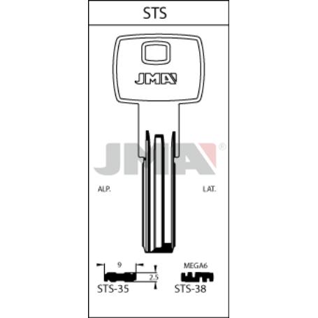 LLAVES JMA SEGURIDAD LATON MOD STS-38 ( MEGA-6 )