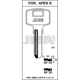 LLAVES JMA SEGURIDAD LATON MOD AP-1D