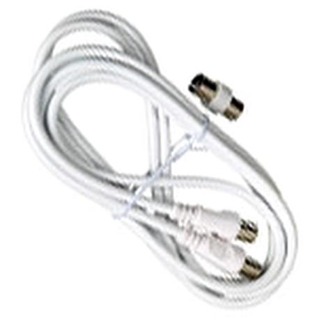 CONECTOR TV VIDEO MACHO / MACHO  2 METROS CON ADAPTADOR MACHO / HEMBRA