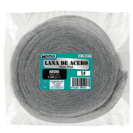 LANA DE ACERO 2500 GR. MEDIO 1