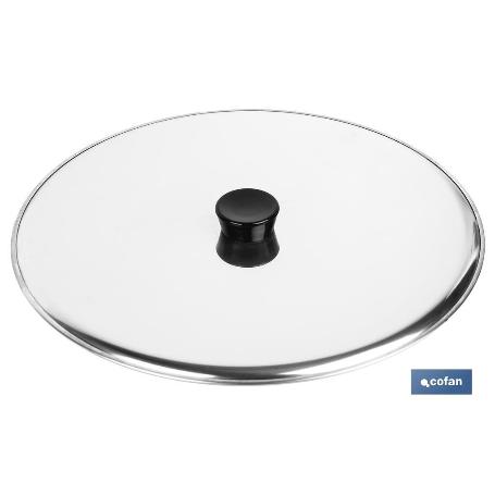 TAPA GIRATORTILLAS ACERO INOX 26 CM   CAJA 6 UNID.