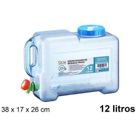 DISPENSADOR DE BEBIDAS CON GRIFO PARA FRIGO CAPACIDAD 12 LTS. 38X17X26 CMS LIBRE BDA