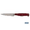 CUCHILLO PUNTILLA COCINERO HOJA 9CM MODELO AGUACEJO ROJO