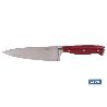 CUCHILLO COCINA HOJA15CM MODELO AGUACEJO ROJO