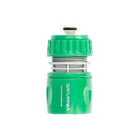 CONECTOR MANGUERA PLASTICO 1/2 CON STOP  BLISTER
