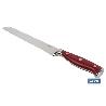 CUCHILLO PANERO HOJA 21CM MODELO AGUACEJO ROJO