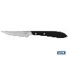 PACK 3 CUCHILLO CHULETERO MICRODENTADO HOJA 10CM  MODELO GULASH NEGRO