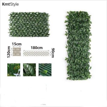 CELOSIA EXTENSIBLE DE OCULTACION 180X90 CMS CON SETO DE HOJAS ARTIFICIAL