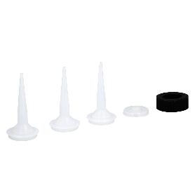SET ACCESORIOS PARA PISTOLA ALUMINIO / ACERO APLICAR MORTERO 660 CC. 02210502