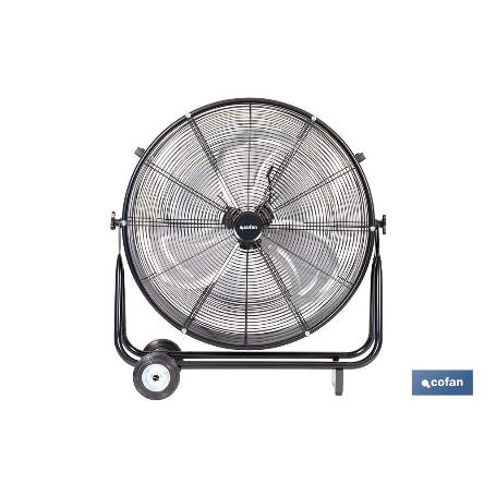 VENTILADOR INDUSTRIAL DE SUELO CON 2 VELOCIDADES Ø90 CM 300 W