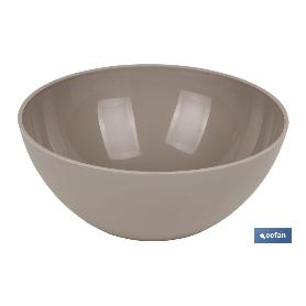 BOL MODELO ALBAHACA 950ML COLOR PIEDRA 17X7CM   CAJA 6 UNID.