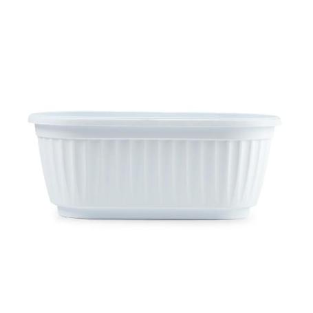 JARDINERA MINI 25X12,5X9,5 CM BLANCA SIN PLATO