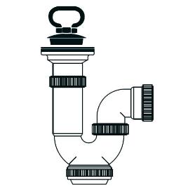 TECNO SIFON EXT.CURV.FREG. C-V 1-1-2 (T30) 50057